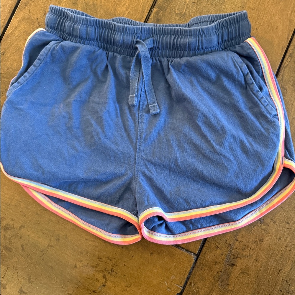 Tea Collection Blue Kids Shorts with Multicolor Trim